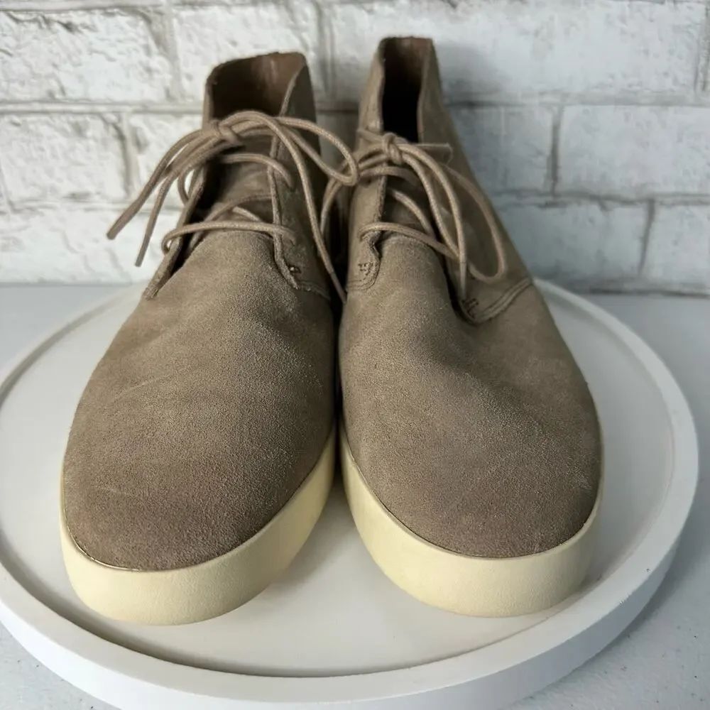 Everlane Desert Boot Pebble Suede Leather Lace Up Shoes Brown 11